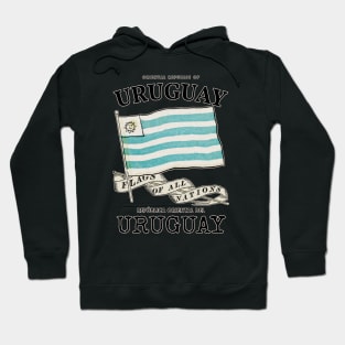 Vintage Uruguay Country Flag Hoodie